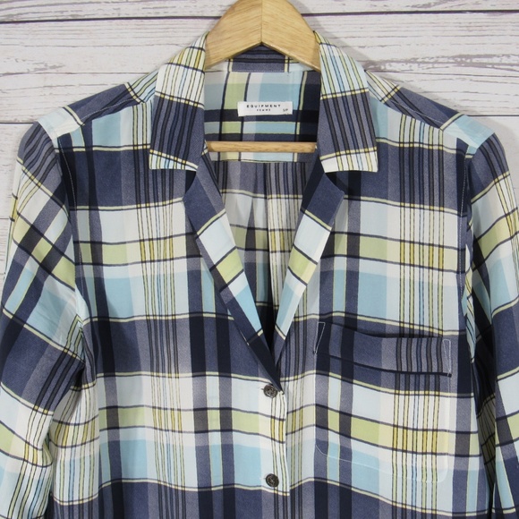 Equipment Femme Womens Blouse Shirt 100% Silk S - Picture 2 of 6